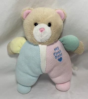 Vintage Kids Gifts My First Teddy Bear Plush 10  Thermal Pastel Stuffed Animal • $199.99