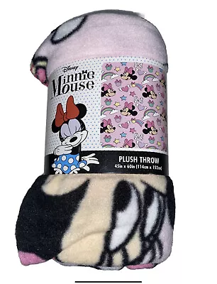 DISNEY Minnie Mouse Plush Throw Blanket - 45in X 60in • $12.99