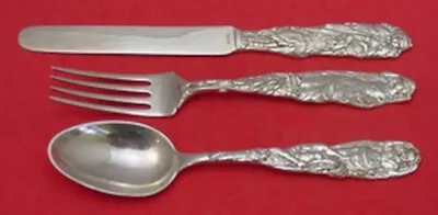 Nursery Rhyme By Tiffany And Co Sterling Silver Junior Set 3pc Knife Fork Spoon • $890.10