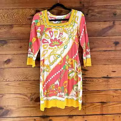 Barbara Gerwit Colorful Cotton Dress • $23