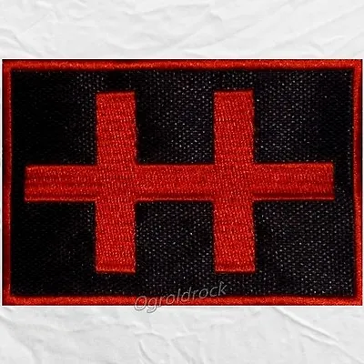 Marilyn Manson Double Cross Logo Embroidered Patch Holy Wood & Spooky Kids • $8.99