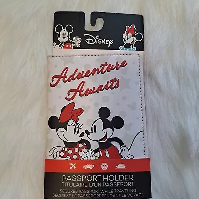 Disney Mickey & Minnie Mouse Passport Holder Travel Accessories New • $18.95