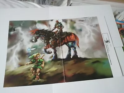 Legend Of Zelda Ocarina Of Time Poster # 3 Link & Ganon On Steed Nintendo 64 N64 • $59.99