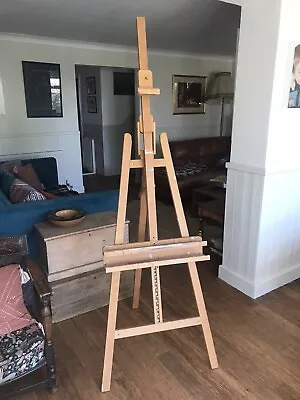 Large Quality Vintage Wooden Artist's Easel By Mabef Of Italy • £140