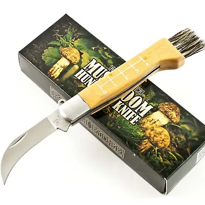 Rough Rider Mushroom Pocket Folding Blade Knife RR1400 Wood Handle Ruler Brush • $9.95