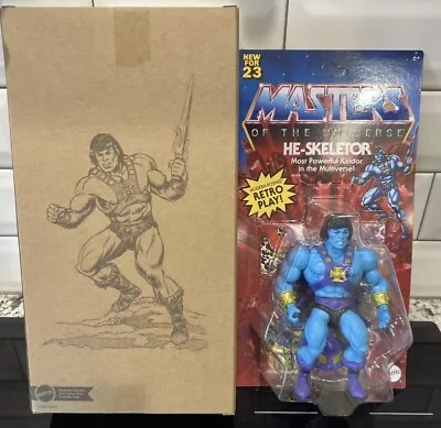 Masters Of The Universe Of The Universe Origins He-Skeletor Figure MOTU IN HAND • $42.98