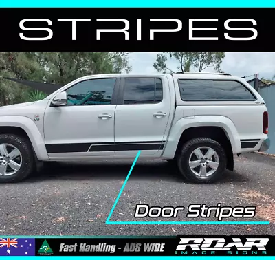 2011-2022 VW Volkswagen AMAROK Side DOOR & TUB Stripes Decals Stickers • $43.75