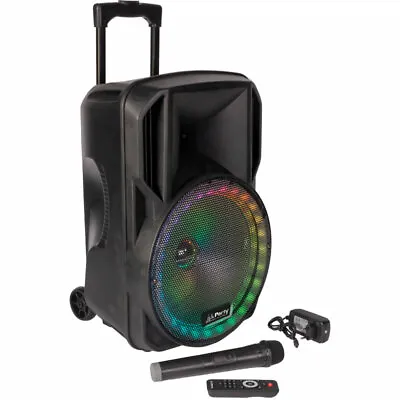 £112 • Buy Ibiza Sound PARTY-12RGB Portable PA System With Lighting