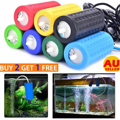 $8.99 • Buy Aquarium Oxygen Air Pump Fish Tank USB Power Silent Mini Air Compressor Aerator