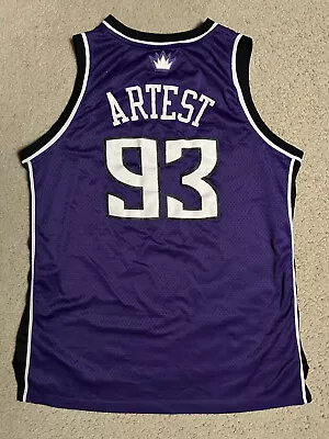 NBA Adidas Sacramento Kings Ron Artest Jersey #93 Mens XXL VTG Length +2 • $85