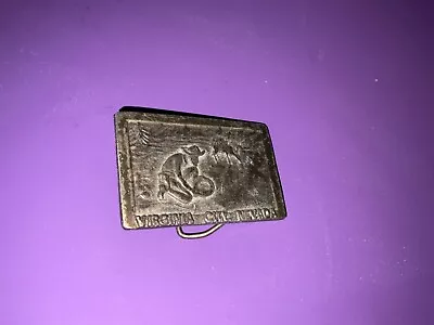 Virginia City Gold Mining Belt Buckle - Appears To Be Brass • $12