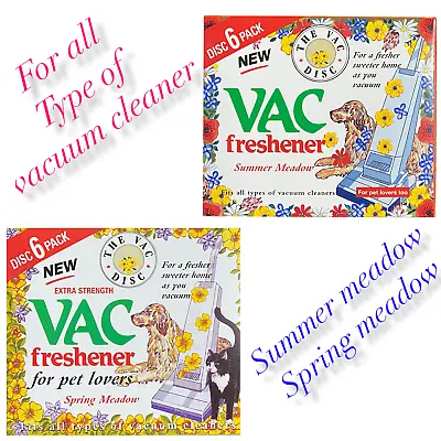 £2.99 • Buy Vac Disc Vacuum Cleaner Air Freshener Discs Hoover Freshner Any Vacuum Cleaner