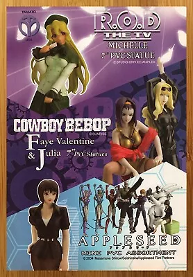 2004 R.O.D The TV/Cowboy Bebop/Appleseed PVC Figures/Statues Print Ad/Poster Art • $14.99