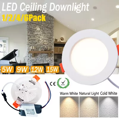 5/9/12/15W LED Downlight Ceiling Flush Mount Ceiling Indoor Lighting Downlights • $24.99