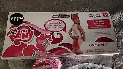 Pinkie Pie My Little Pony Headpiece And Tail! Costume 4+ New! • $12.99