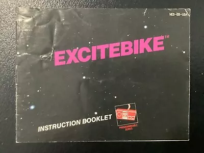 Excitebike Black Box NES Nintendo Instruction Manual Only • $7.99