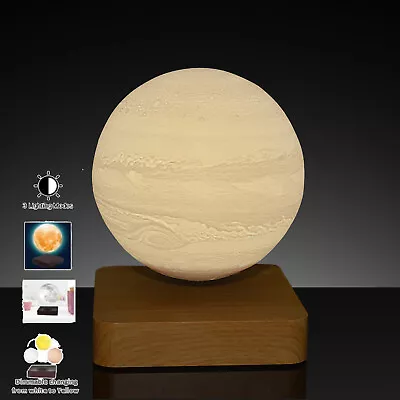 Magnetic Levitation 3D Jupiter Lamp Table Lamp Moon Night Light Floating LED USA • $89.97