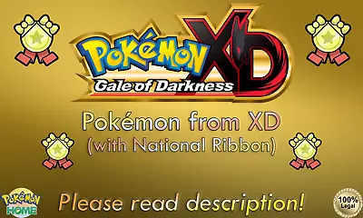 Pokémon From XD Gale Of Darkness With National Ribbon Untouched (💯Legal) • $4.99