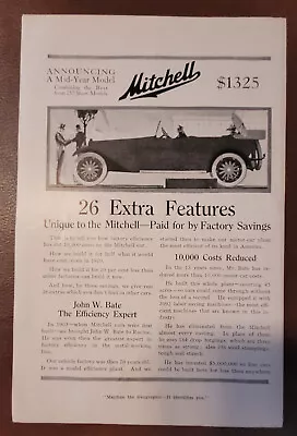 1916 Mitchell Vintage Automobile Magazine Car Ad • $15