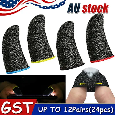 $5.56 • Buy 4Pairs Mobile Finger Sleeve Gaming Game Controller Sweatproof Gloves Touchscreen