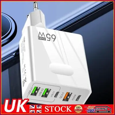 PD65W Charger Cell Phone Lightweight Charger Adapter For IPhone 14 (EU White) ✨ • £8.59