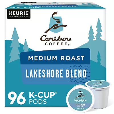 Caribou Coffee Lakeshore Blend Keurig K-Cup Pods Medium Roast Coffee 96 Count • $49.99