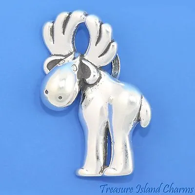 Comical Cartoon Moose 925 Sterling Silver Pendant 1  MADE IN USA • $24.95
