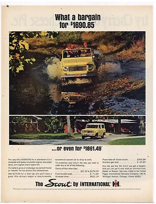 1965 International IH Scout Ad: What A Bargain For $1690.85 - $170.64 Add Top • $17.76