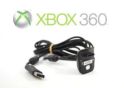 Genuine Official Microsoft Xbox 360 Controller Play + Charge Cable - Pick Colour • $26.99