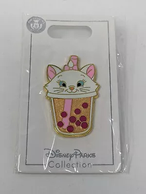 Marie Aristocats Boba Bubble Tea Sipper Cup Shanghai Disney Resort Pin • $12.99