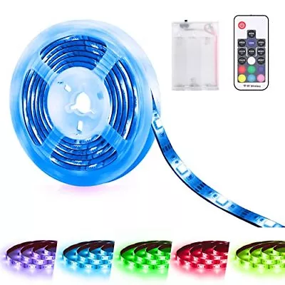 Battery Operated LED Strip Lights Color Changing RGB LED Lights Strips Batter... • $20.60