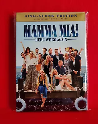 Mamma Mia Here We Go Again Sing-Along Edition 2018 DVD NEW With Slipcover • $4.99