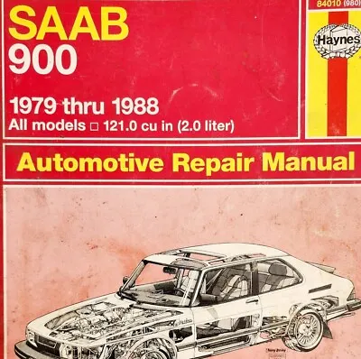 Saab 900 Haynes Automotive Repair Manual 1979-1988 All Models Vintage PB BKBX10 • $18