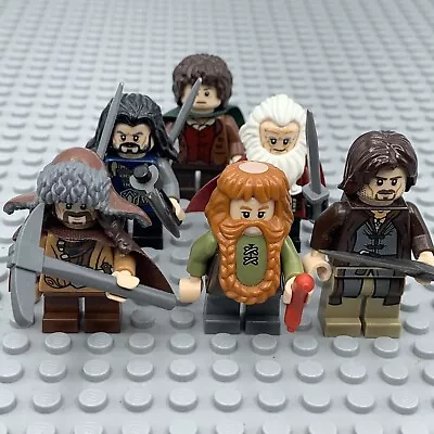 LEGO LOTR Hobbit Minifigure Aragon Thorin Bofur Bombur Balin Frodo Lot Of 6 • $159.95