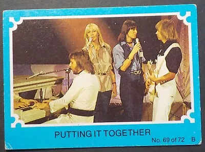 1976 Scanlens ABBA Trading Card No 69(Blue Set)(LotE1123N3)Free Postage • $9.95