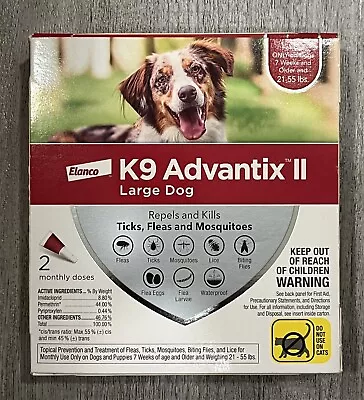 Bayer K9 Advantix II Pet Treatment For Large Dogs 2 Month Supply Sealed • $27