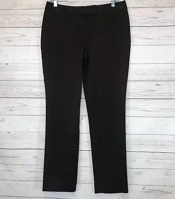 J Jill Womens Pants Black Size 6 Straight Leg Dress Stretch Hook & Eye HEMMED  • $19.99