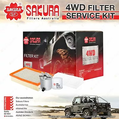 $79.95 • Buy Sakura 4WD Filter Service Kit For Nissan Navara D40 Pathfinder R51 Refer RSK12C
