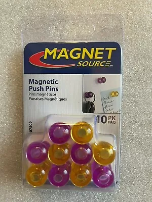 Push Pin Magnets 10-Ct.- Purple And Yellow • $5.75