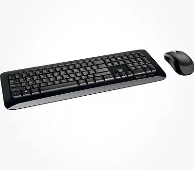 Microsoft Desktop 850 Full-size Wireless Keyboard And Mouse Bundle Black • $24.99