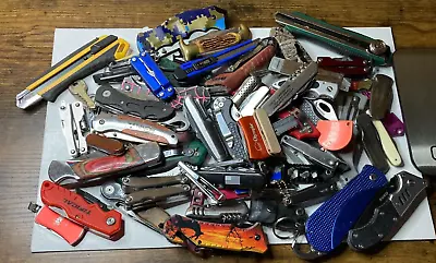 Lot Of TSA Folding Pocket Multi Tools 9+ LBS Variety Mix Knives Assorted TSA • $70