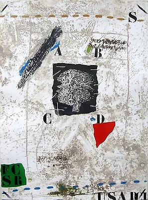 JAMES COIGNARD Signed 1976 Original Color Carborundum Etching And Collage • $850