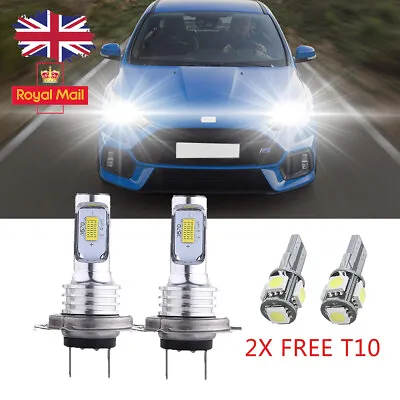 For Ford Focus MK3/MK2/MK1 12V H7 3570 6000K Xenon LED Headlight Bulbs UK Stock • £17.99