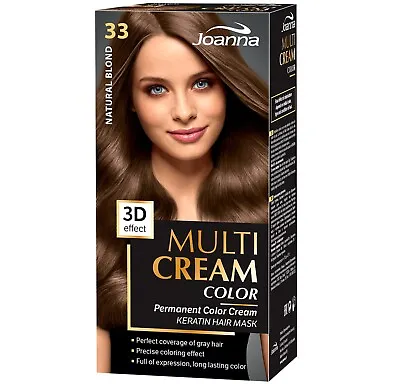 Joanna Multi Cream Permanent Color Cream Hair Dye Colour Cover Gray Hair 19Shade • £5.99