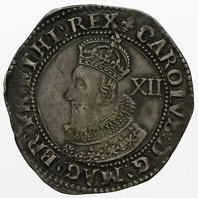 Charles I Hammered Silver Shilling  Mm Lis  S2782 • £765