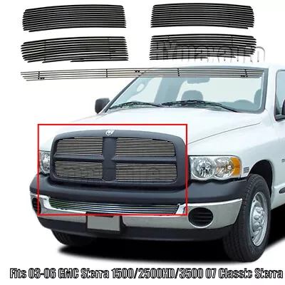 For 02-05 2002 2003 2004 2005 Dodge Ram Regular Model Billet Grille Chrome Grill • $106.72