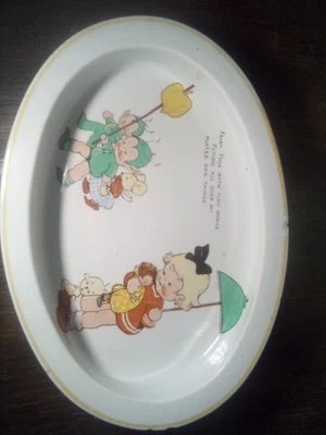 £9.99 • Buy Shelley Mabel Lucie Attwell Baby Plate Nursery Ware 1920's Featuring Boo Boos