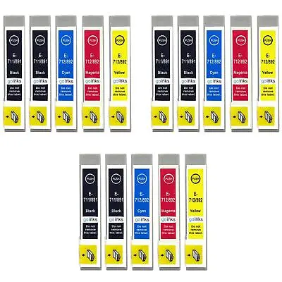 £20.95 • Buy 15 Ink Cartridges For Stylus Epson CX4300, DX4400, DX7000F, DX7450, SX205