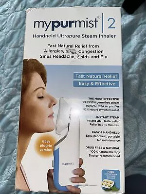 MyPurMist 2 ~ Handheld Ultrapure Sinus Steam Inhaler Kit ~ New • $35