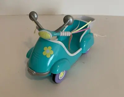 My Little Pony Friction Scooter Toy 7  Inch Blue Turquoise Ribbons 2004 HASBRO • $9.95